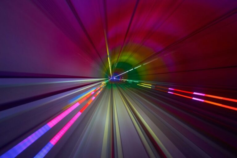 Abstract image with quick motion